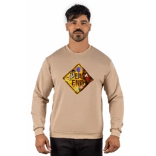 The End Crew Neck Sweatshirt Streetwear Men Fashion Cold Weather Top