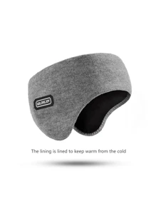 1 pieza Orejeras de invierno para hombre, diadema deportiva y a prueba de viento de doble capa para mantener el calor para actividades al aire libre