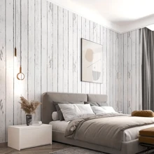 1 Gulungan Wallpaper PVC Mengkilap 1m/3 Meter/5m, Siap Pakai, Dapat Dilepas dan Tahan Minyak, Cocok untuk Dekorasi Minimalis, Lemari, Meja Rias, Stiker Dinding Dekoratif, Ukuran: 17,71 Inci x 397,4 Inci - Putih - View 7