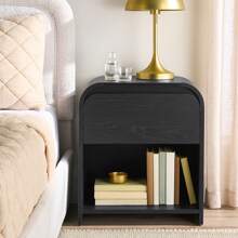 Better Homes & Gardens Juliet Nightstand With USB, New Products - màu đen - Xem 1