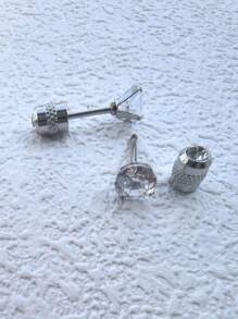 6 Stücke/Set Ohrringe mit Edelstahl und Ohrknorpel Stecker für Frauen