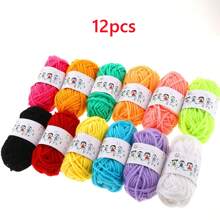12/24/38 Stück gemischte Farben Häkelgarn-Set, beinhaltet 3,5 MM Häkelnadel und 5 Maschenmarkierer und 6 Nähnadeln, geeignet für DIY Handwerk, Nähen, Stricken und Häkeln (zufällige Farbe, zufällige Verpackung)