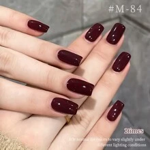 XEIJAYI 15ml Red Gel Nail Polish,UV Light Cure For Nail Art DIY Manicure At Home, Red Nail Art Design Suitable For Christmas Nails,2024 New White Showing Red Manicure - 彩色 - 查看 3