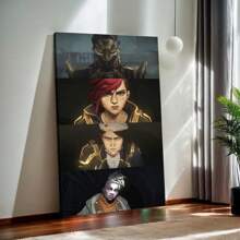 Arcane Anime Poster Poster Jinx And Vi Poster Canvas Prints Battle Of The Two Cities Wall Art For Home Office Living Room Decorations