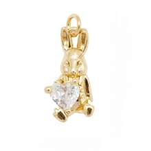 1 peça de pingente de hip hop personalizado com pedra de zircônia microincrustada de cobre para pulseira, colar, brincos, chaveiros e acessórios