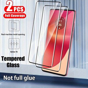 2 PCS Curved Tempered Glass Screen Protectors For Edge 30 Ultra/Edge 30 Fusion/S30 Pro/X30 Pro/Edge (2024)/G85/Edge 40 Neo Gift For Birthday, Family, Friends Phone Screen Protector, Phone Accessories Waterproof Shockproof Anti-Fall Anti-Fall Scratch Resistant Anti-Fingerprint Full Cover