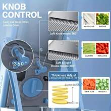 1 Set Vegetable Slicer, Multifunctional Manual Vegetable Chopper With Removable Container, Fruit & Vegetable Cutter For Shredding, Slicing, Stripping & Dicing, Fruit And Vegetable Slicer, Onion Grater, Potato Julienne, Kitchen Gadgets, Ideal Gift For Home Cooks & Chefs - Many - View 5