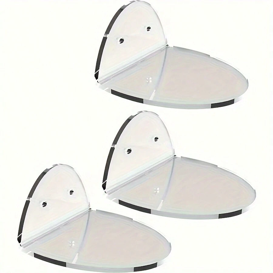 3pcs Floating Shelves - Modern Wall Decor For Plants, Flowers, Toys And Scented Candles, Adjustable Storage Organizer Suitable For Hallway, Bedroom, Home - Perfect Choice For Christmas And Room Aesthetics Room Decor - Multicolor - View 1