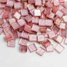 200 pièces Carreaux mosaïque en verre pailleté, fournitures artisanales DIY pour des projets d'art, accessoires de décoration de maison