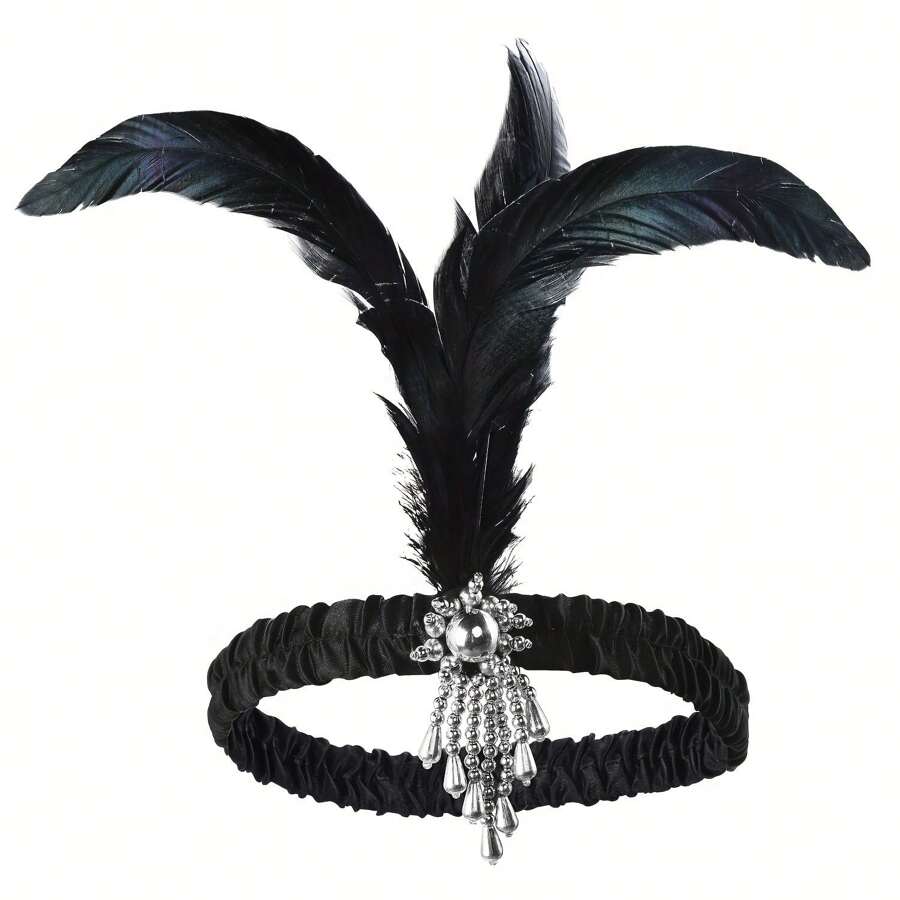 1920s headpiece feather