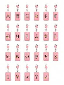 Gepersonaliseerde roze intrekbare ID-badgehouder met sleutelhanger, bedrukt met madeliefjesletters A-Z-patroon, harde ID-badgehouders met intrekbare ID-rol, ID-kaarthouder, plastic creditcardbeschermer, ID-kaarthouder voor verpleegster, dokter, leraar (roze)