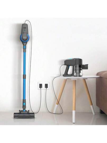 YISORA N300 Cordless Stofzuiger Cleaner, 20kPa Powerful Suction, 0.8L Dust Bin, 2200mAh Battery, Up To 40min Runtime, Cleaning Modes, <70dB, Ultra Lightweight, Blauw view 5