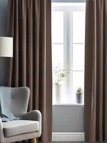 Opaque Solid Color Curtain Panels, Nano-Material Blackout Screens For Skylights, Nap Companions, Bedroom & Living Room Partitions, Linen