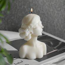 1st Mona Lisa Girl Geurkaars, Woondecoratie Beeldje Cadeau, Creatieve Geurende Aromatherapie Kaars