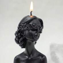 1st Mona Lisa Girl Geurkaars, Woondecoratie Beeldje Cadeau, Creatieve Geurende Aromatherapie Kaars