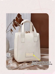 1 Peça Bolsa de Maquiagem, Bolsa de Toalete, Bolsa de Armazenamento de Cosméticos, Bolsa Feminina, Bolsa de Toalete Portátil, Bolsa de Maquiagem à Prova d'Água, Bolsa de Maquiagem de Grande Capacidade, Bolsa de Viagem para Cosméticos, Organizador de Viagem Multifuncional, Clutch, Nécessaire de Cosméticos, Presente, Presente para Mãe, Presente de Aniversário, Presente de Ano Novo