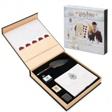 Harry Potter Calligraphy Set Quill Fountain Pen Ink Paper Envelopes Bottle Stamp Writing Feather Gift - Multicolor - View 1