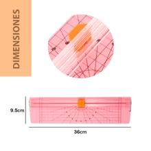 Guillotina Cortadora Tarjeta Portatil Cizalla Foto Papel Carta A4 Vmingo - Rosa - Ver 9