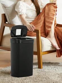 2/3 Set 13 Gallon Trash Can Kitchen Trash Can Automatic Garbage Can With Lid Touch Free High-Capacity Motion Sensor For Home Kitchen Bedroom Bathroom Office - 粉色 - 查看 5