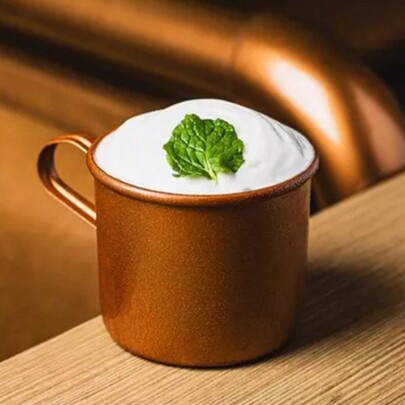 Moscow Mule Kit com 6 Canecas Rose Gold para Drinks 350ml