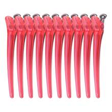 10pcs Salon Hair Clips, Plastic Sectioning Hairstyling Accessories Tools - Multicolor - View 15