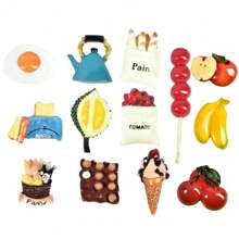 3/8/16/24pcs, Refrigerator Magnets, Simulation Food Fridge Magnets, Cute Decorative Magnets, Personalized Fridge Magnet For Kitchen Office Whiteboard Locker Cabinet And Dishwasher, Kitchen Decoration, Home Decoration, Mother's Day Gifts Birthday