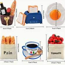3/8/16/24pcs, Refrigerator Magnets, Simulation Food Fridge Magnets, Cute Decorative Magnets, Personalized Fridge Magnet For Kitchen Office Whiteboard Locker Cabinet And Dishwasher, Kitchen Decoration, Home Decoration, Mother's Day Gifts Birthday