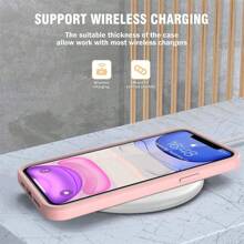 Hadaasi 1pc Soft TPU + Hard PC 2-In-1 Front & Back Full Coverage Transparent Phone Case With Screen Protector, Compatible With IPhone 16/15/14/13/12/11 Pro Max/Plus/SE2/SE3/7/8 And Galaxy S26Ultra/S26Plus/S26/M36/S25FE, Redmi 12/13C/12C/Note 12 Pro/NOTE14PRO+/NOTE13PRO/NOTE13PRO+, POCO M6PRO, OPPO Reno14 Pro/Reno14 F, Infinix Hot 60 Pro/Hot 60 Pro+, Light Pink