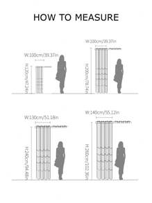 1 件多色菱形格子遮光窗帘，适合所有季节 - 彩色 - 查看 2