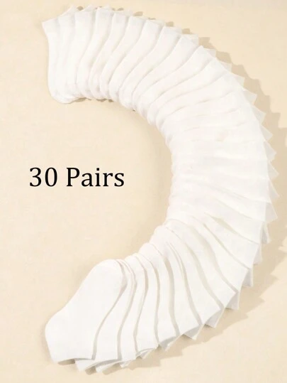 30 زوج من جوارب الأطفال القابلة للتنفس الكاجوال لفصلي الربيع والصيف