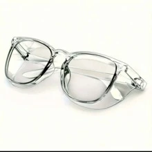 1副时尚眼镜，透明防雾防刮保护眼镜，男女通用 - 無色 - 查看 2