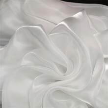 1 szt. Tkanina tiulowa z organzy z płynnym brokatem, bardzo gęsta, błyszcząca kryształowa organza, szerokość 57", długość 36/108/180", gramatura tkaniny 33 g/m² - wielobarwność - Zobacz 12