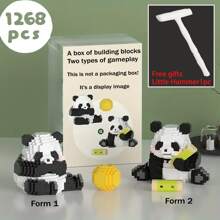 1 Kreative Panda Block - 2-in-1 Spielblock - Geschenk für Feiertage und Geburtstage - Dekoration für den Bürotisch, stressabbauendes Spielzeug - Bürodekoration, Geschenk zu Halloween, Thanksgiving, Weihnachten - Universelles Partygeschenk für Männer und Frauen - Verschiedenfarbig - Übersicht 23