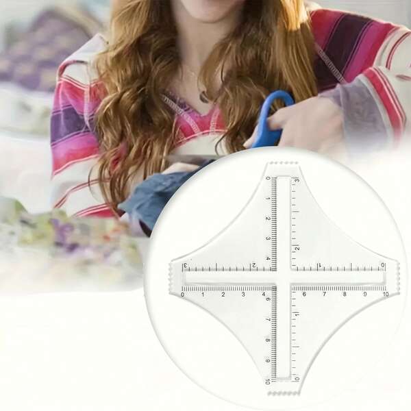 1pc Multifunctional Sewing Ruler, Suitable For Cutting, Tailoring And Drawing, Also Can Be An Accessory For Handmade Sewing Supplies