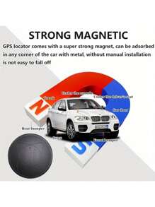 1pcs/2pcs Vehicle GPS Tracker, Car GPS Tracker Portable Real-Time Magnetic GPS Tracking Device, Full Global Coverage Location Tracker For Cars, Dogs, Trucks/People. No Monthly Fees/No Subscription Required - 1PC - View 5