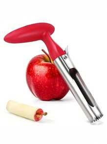 KEMORELA 1/2pcs Premium Apple Corer Tool - Easy To Use And Clean - Sturdy Apple Core Remover With Sharp Serrated Blades- Stainless Steel Corers Compatible With Apple And Pear - Core Fruits With Ease(Red) - Red - View 1