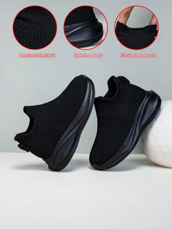 Nuevos zapatos deportivos informales para niños, ligeros, transpirables, de malla de baja altura y de fácil puesta, suela suave, antideslizante, cómodos para todas las estaciones