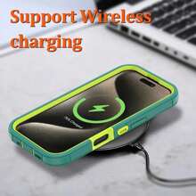 带屏幕保护膜的手机壳钢化玻璃适用于 iPhone 13/14/15/16 Pro Max Plus 重型三合一军用级防摔防尘耐用防护防震外壳适用于圣诞节、生日、新年礼物、冬季、送给家人、朋友、生日、女朋友、男朋友的礼物，送给家人、朋友、孩子、生日、春季、节日、男朋友、女朋友、情人节的礼物