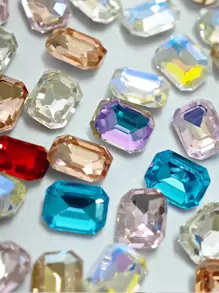 50 viên đá K9 hình bát giác dài nhiều màu, đá nhọn, 6*8mm, pha lê góc phải siêu sáng, dùng để làm móng tay tự làm, làm đồ trang sức, phụ kiện thời trang, đồ dùng làm móng, phụ kiện làm móng, phụ kiện làm móng, móng nghệ thuật, mặt dây chuyền làm móng, đá quý làm móng - Nhiều màu - Xem 5