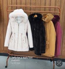 Women's Double-Face Plush Parka