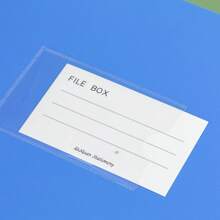 A4 Size Plastic File Storage Box, Thick PP Material, Large Capacity Document Folder, 55mm Width, Office Supply - Multicolor - View 3