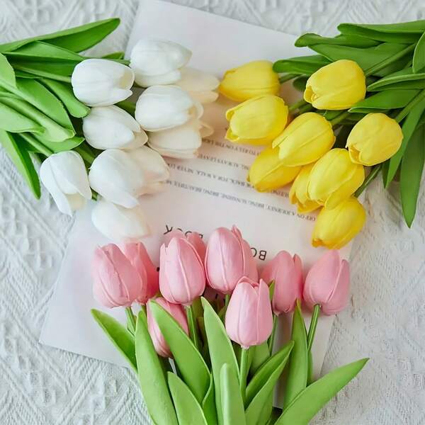 5 peças de flores artificiais perfumadas de cúrcuma - planta de simulação de microflora artificial com toque de PU - perfeita para decoração de escritório, Dia dos Namorados, Natal, Páscoa, Ação de Graças, Dia das Mães, primavera, adequada para todos os tipos de cômodos, vaso não incluído