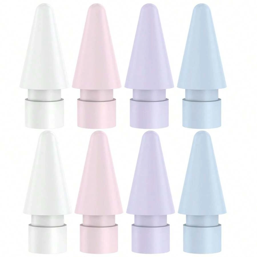 8 Pack Colorful Replacement Tips Compatible With Apple Pencil 2nd Generation, Apple Pencil 1st Generation, Apple Pencil Pro & Apple Pencil USB-C Pen Like Nibs - Multicolor - View 1