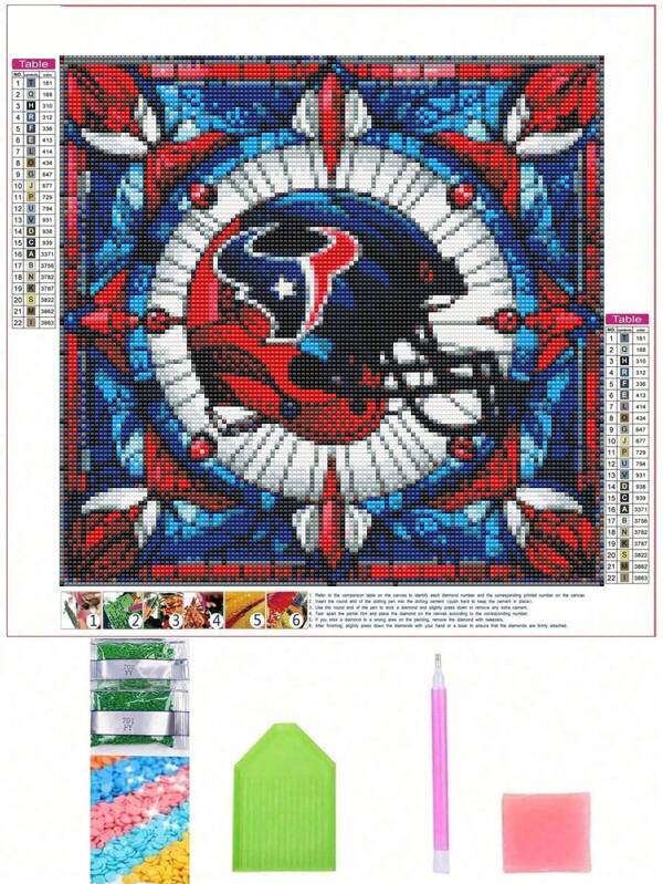 1 pezzo Set di pittura di diamanti 5D con motivo di partita di calcio, artigianato fai-da-te, bella decorazione per la stanza, attività ricreativa per ridurre lo stress, effetto puntinato perfetto, adatto come regalo per principianti