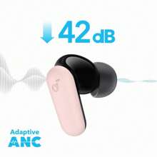 Anker 的 Soundcore P30i 降噪耳塞，强劲智能降噪，强劲低音，45 小时播放时间，二合一外壳和手机支架，IP54，无线耳塞，蓝牙 5.4 TWS 无线耳机，小巧便携，入耳式无线耳机迷你耳塞带充电盒，适用于 Apple 手机、iPad、笔记本电脑，适用于 IOS、Android 用户，适合家人、朋友、儿童、生日、春季、节日、新年的礼物 - 黑色 - 查看 5
