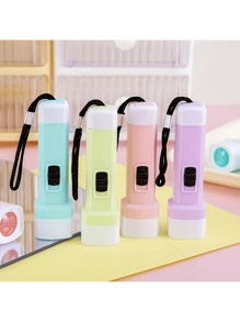 24 Piece Mini Flashlight Macaron Fresh Color Series Mini Flashlight Mini Portable Flashlight Gift (Color Random) - 24 Pack - View 6