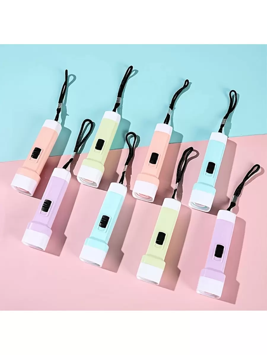 24 Piece Mini Flashlight Macaron Fresh Color Series Mini Flashlight Mini Portable Flashlight Gift (Color Random) - 24 Pack - View 1