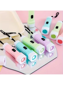 24 Piece Mini Flashlight Macaron Fresh Color Series Mini Flashlight Mini Portable Flashlight Gift (Color Random) - 24 Pack - View 4
