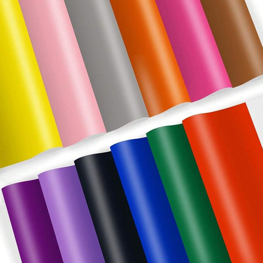 12 PIEZAS Papel de transferencia para sublimación, papel de sublimación precimpreso de 12x10 pulgadas de unicolor, utilizado para camisetas DIY, tazas, posavasos - colores mezclados - Ver 1