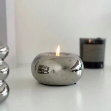 Portacandele a forma di ciambella in ceramica per vasca da bagno, bagno e decorazione del soggiorno, supporto per candele di piccole dimensioni